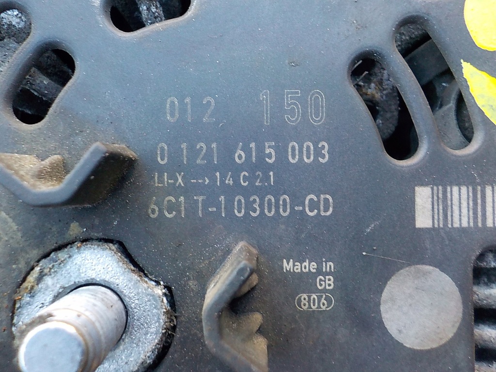 фото №7, Ford transit mk7 2.4 tdci генератор 6c1t-10300-cd