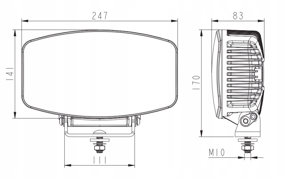 фото №16, Фара дальний свет skyled stella flash 140w full led + крышка лампы