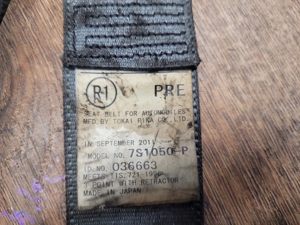 фото №5, Pas безпеки правий перед prius 3 iii 7s1050-p