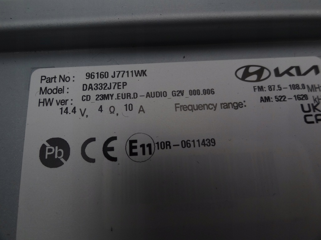 фото №7, Kia ceed iii 2023 lift радіо дисплей 96160-j7711 europa оригінал