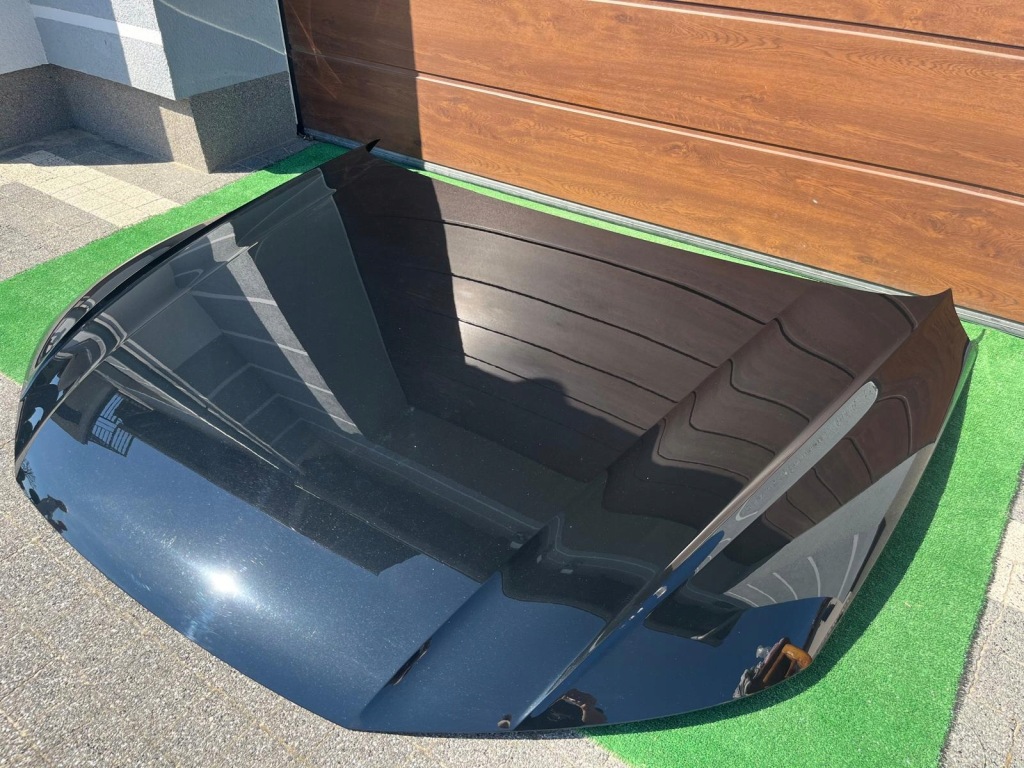 Капот перед audi q5 2 80a оригінал гарний стан чорна giełda poznań Недорого