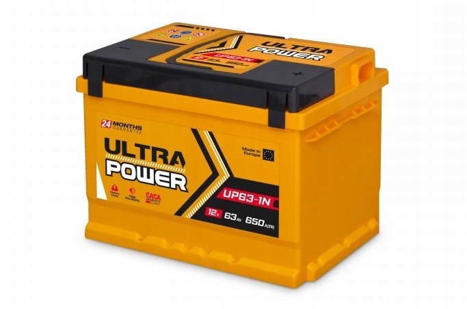 фото №4, Акумулятор ultra power 63ah 650a up63-1n