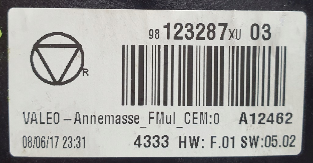 фото №6, Панель дисплей радио citroen c3 iii