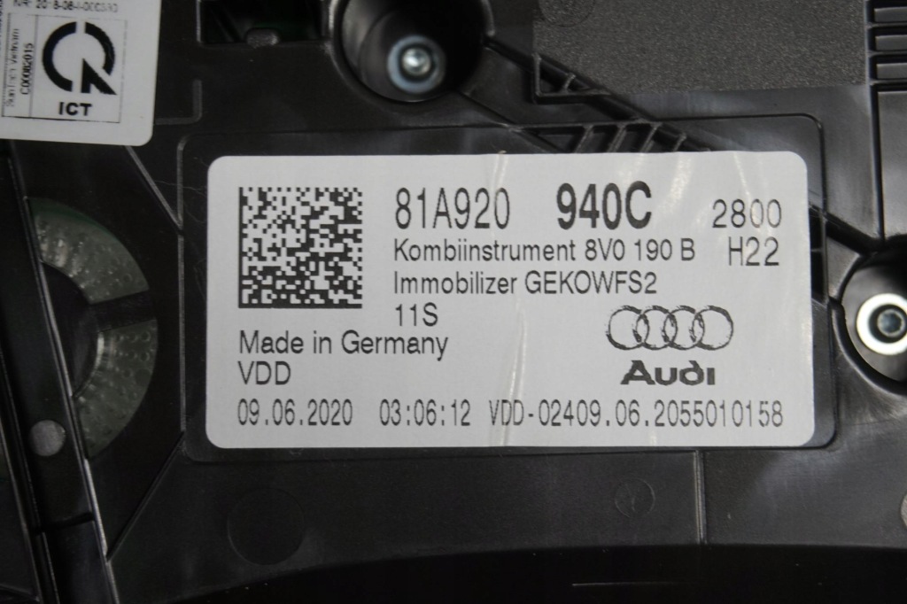 фото №6, Лічильник прилади audi q2 81a 81a920940c