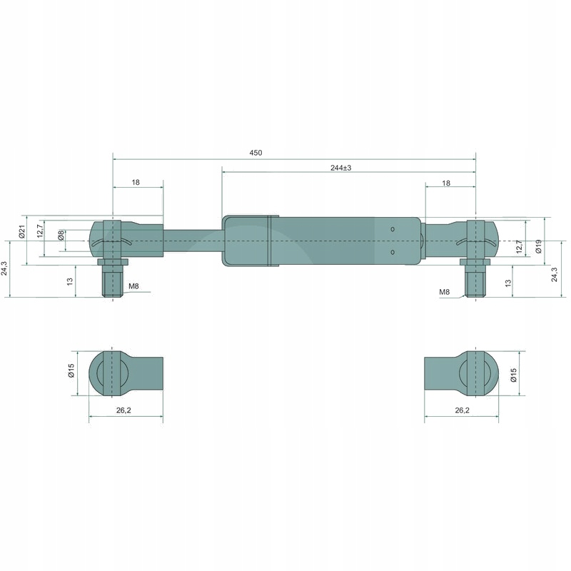фото №1, Stabilus gasdruckdämpfer 19378666
