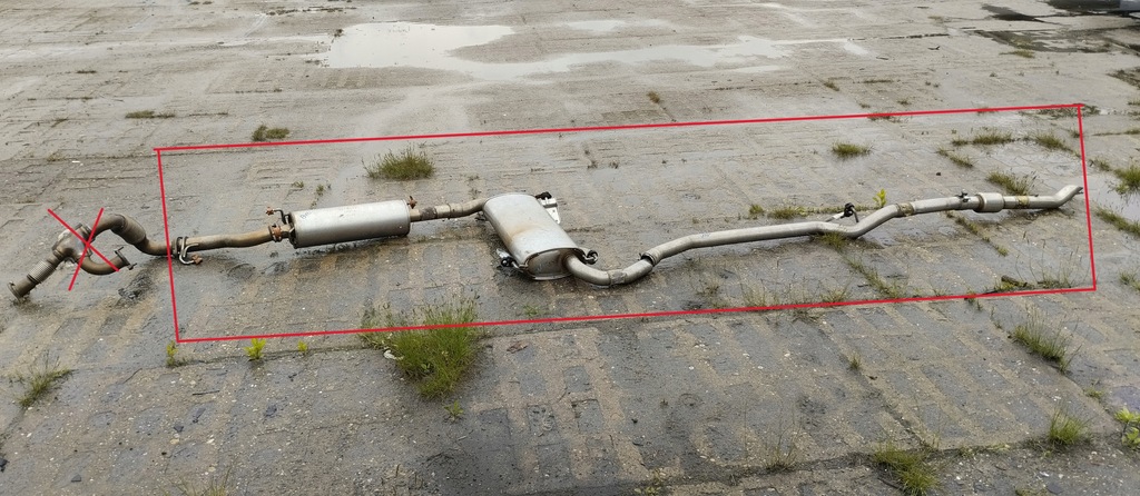 фото №1, Гаситель выхлоп труба выхлопная dodge ram promaster 3.6 ducato