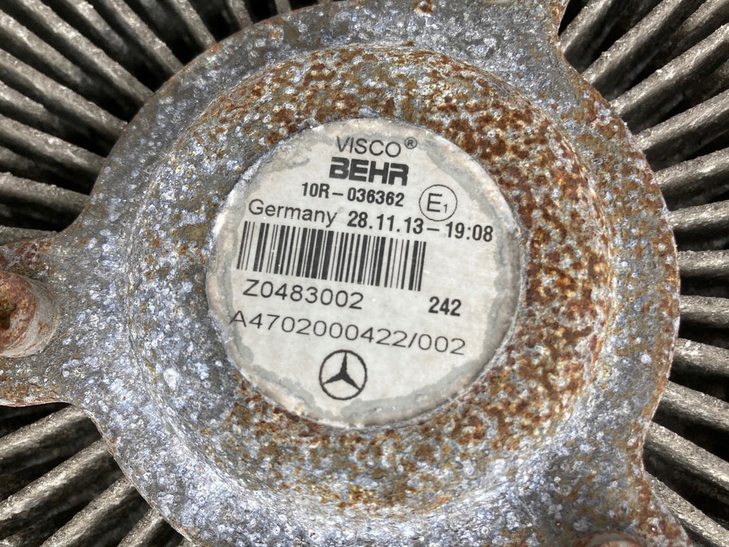 фото №5, Mercedes actros mp4 вискомуфта visco вентилятор a4702000422