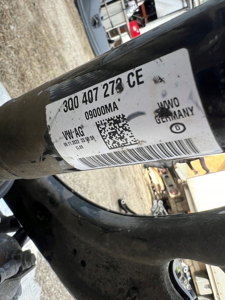 фото №4, Vw arteon поворотний кулак перед права + привідний вал права 3q0407272ce