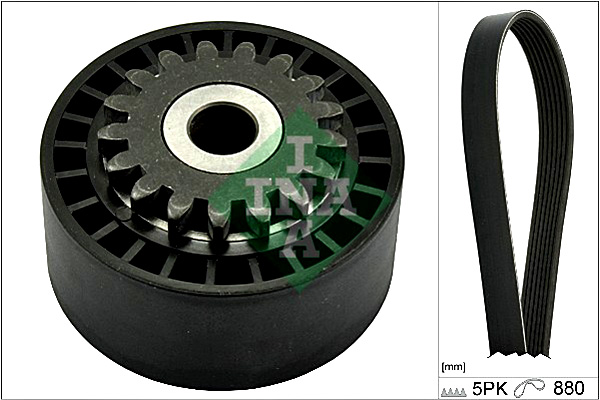 фото №2, Набор ремни многоручейковых с ролики renault clio i clio ii kangoo