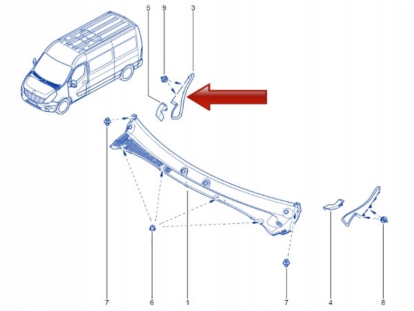 фото №4, Жабо праве do renault master iii opel movano