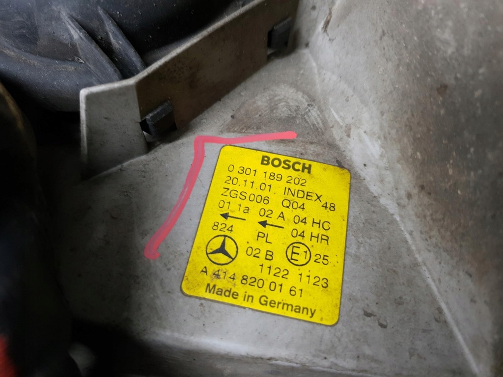 фото №7, Лампа правая перед mercedes-benz vaneo w414