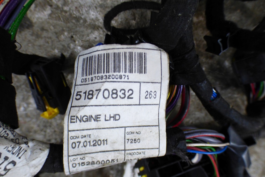 фото №5, Електропроводка відсік двигуна 51870832 fiat doblo ii 2.0jtd opel combo d