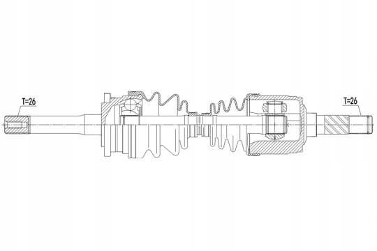 фото №2, Привідний вал привідна права mazda b2500 2.5d 2.5td 4wd 99