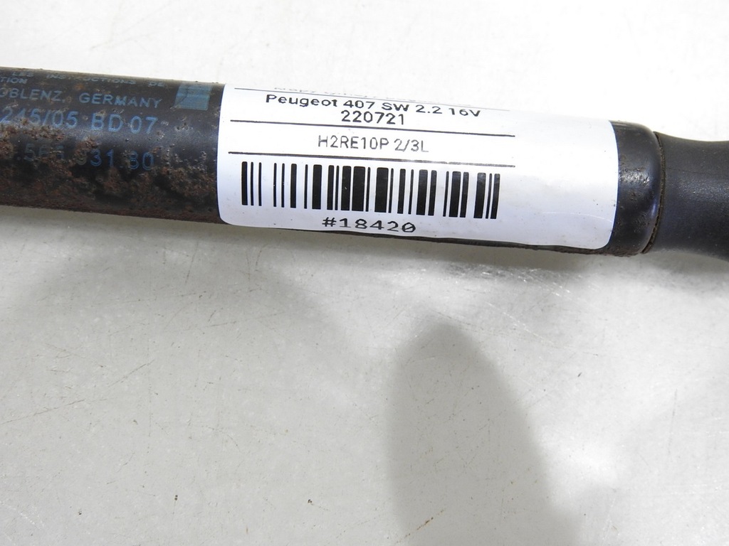 фото №7, Амортизатори амортизатори скло кришки задня peugeot 407 sw