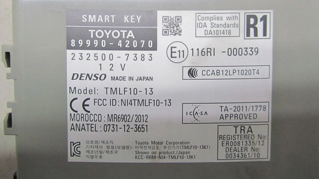 фото №5, Toyota rav-4 iv модуль smart key 89990-42070 12-