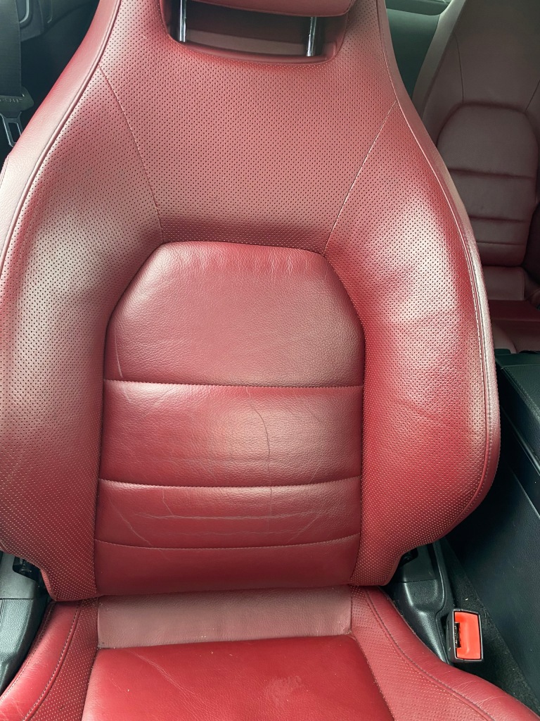 фото №5, W207 e400 c207 середина обивка czerwona amg сиденья заднее сиденье mercedes