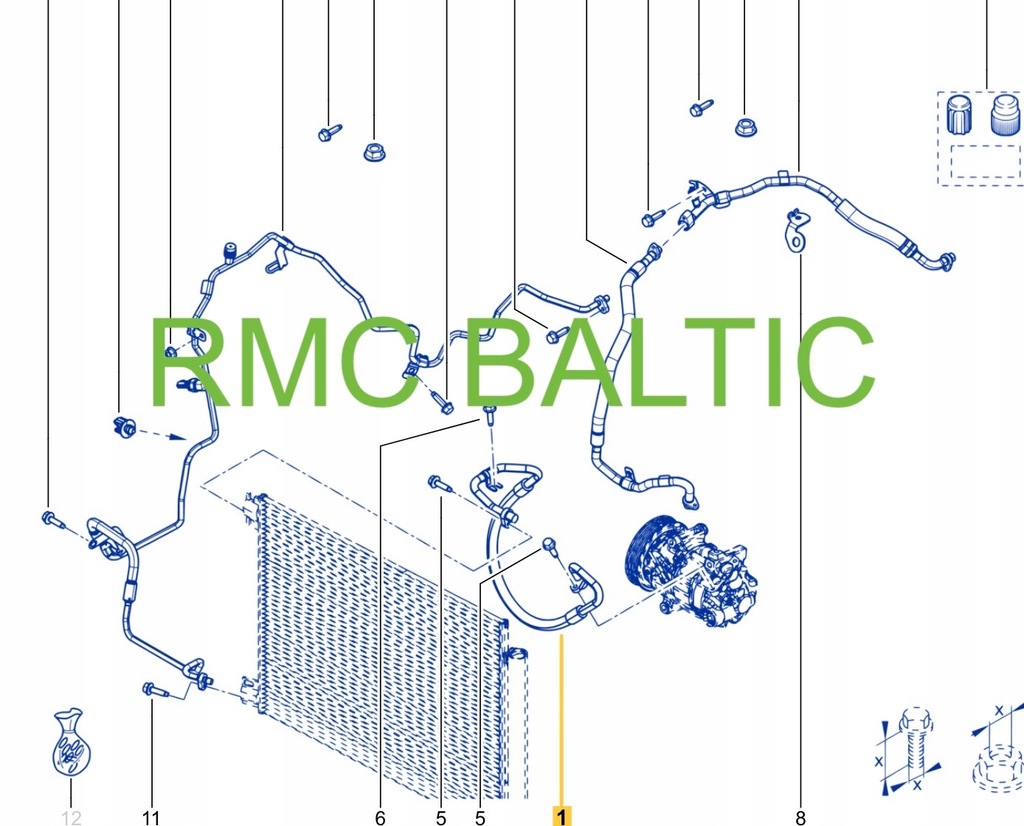 фото №16, Шланг кондиціонера renault kangoo iv 1.3 tce