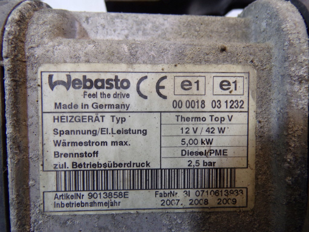 Webasto обогреватель стояночный volkswagen touran 1 1 дизель 1k0815065ag 1 с Разборки