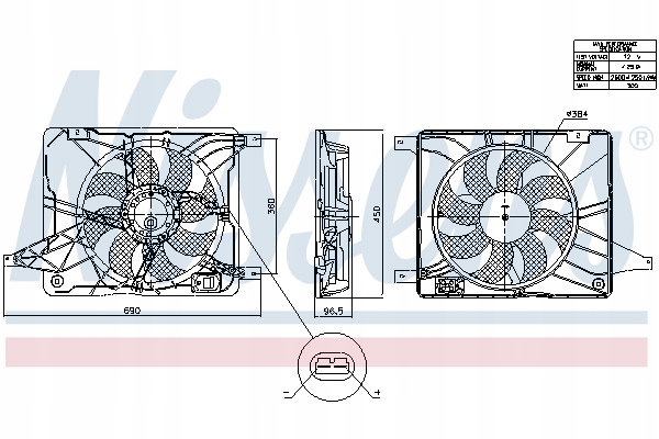 фото №11, Вентилятор nissens 850017 21481jd200 nissan