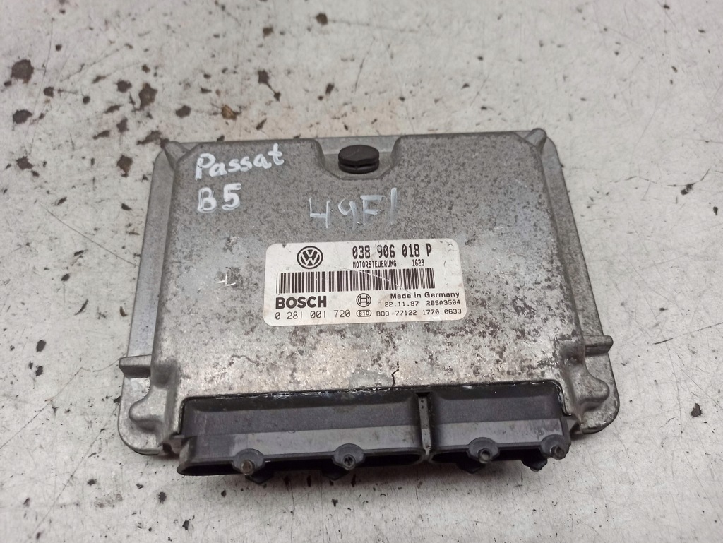 фото №1, Volkswagen passat b5 бортовой компьютер двигателя 038906018p