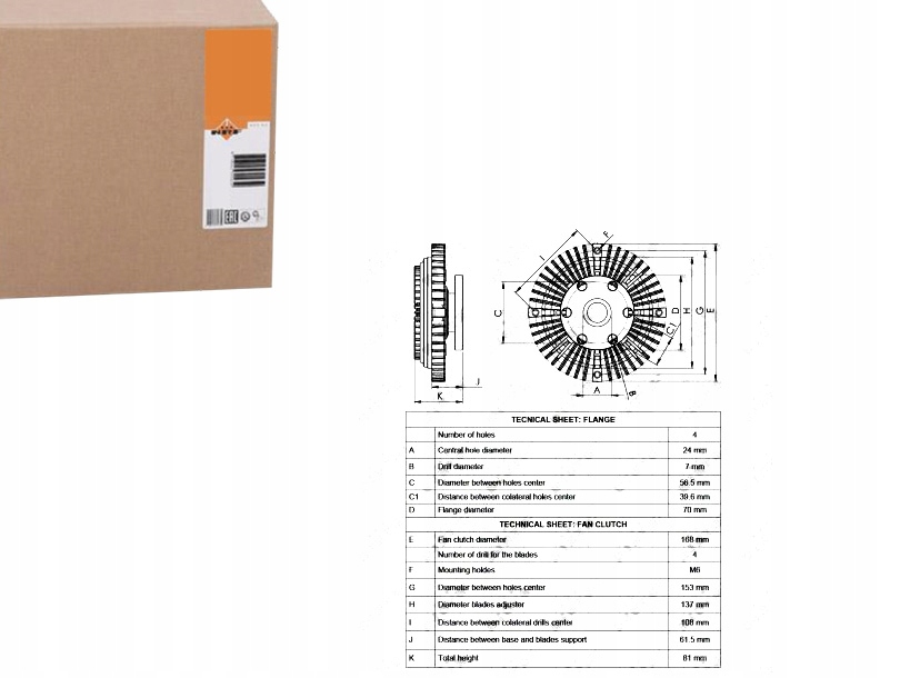фото №1, Зчеплення в'язкостна mitsubishi l-200 2,5did 07- nrf