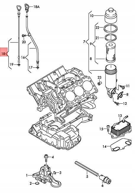 фото №7, Щуп оливи audi q7 4l vag оригінальний 06e115611l