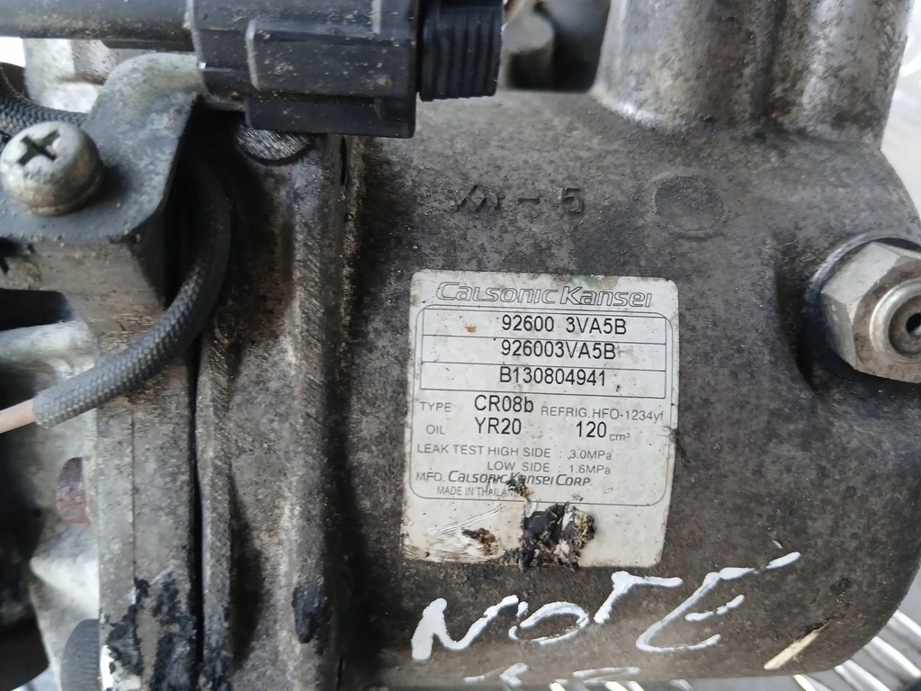 фото №7, Nissan note e12 компресор кондиціонера компресор 1.2 13r