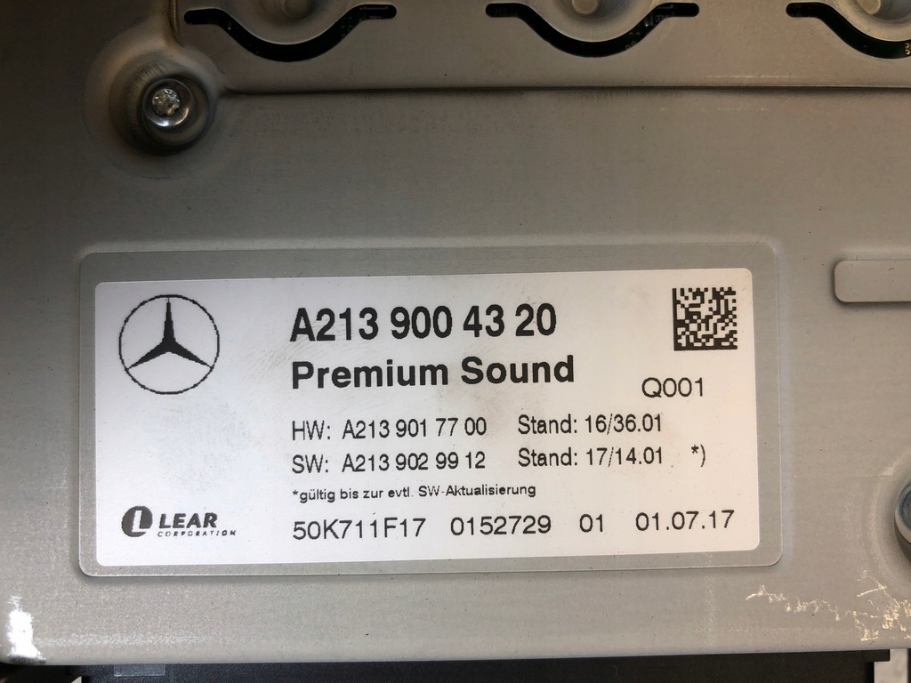 фото №6, Mercedes e w213 w238 підсилювач premium sound