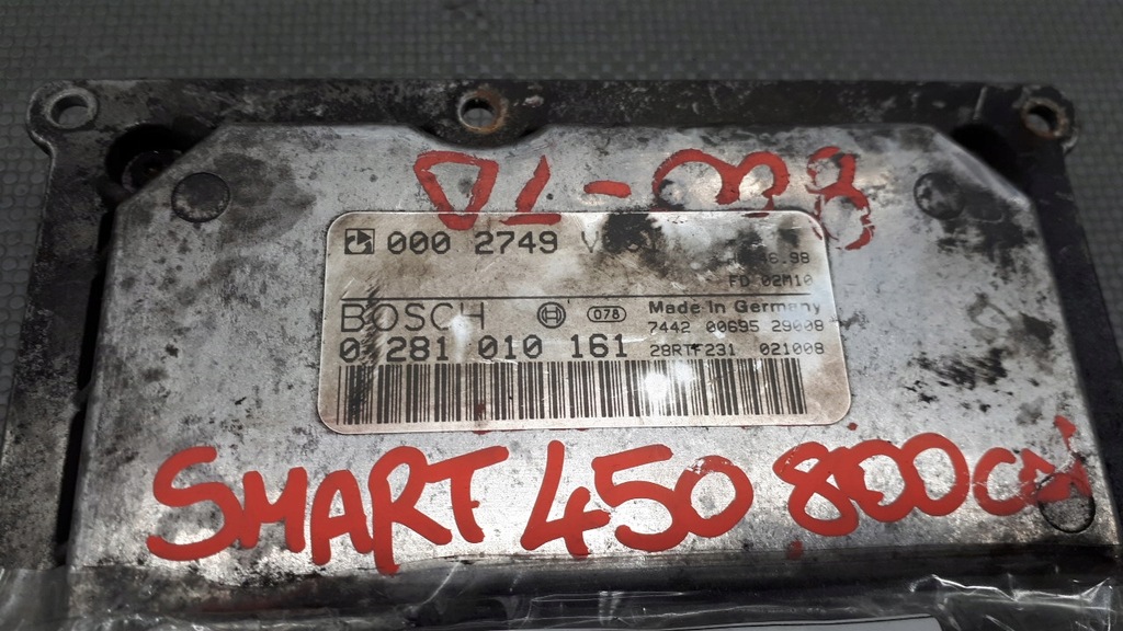 фото №10, 0281010161 бортовий комп'ютер smart fortwo i 0.8cdi
