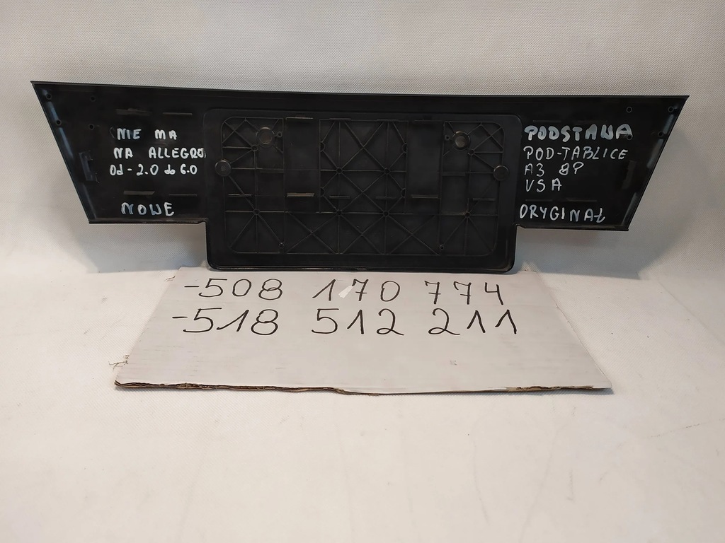 фото №6, Основа pod номерний знак usa nowa audi a3 8p