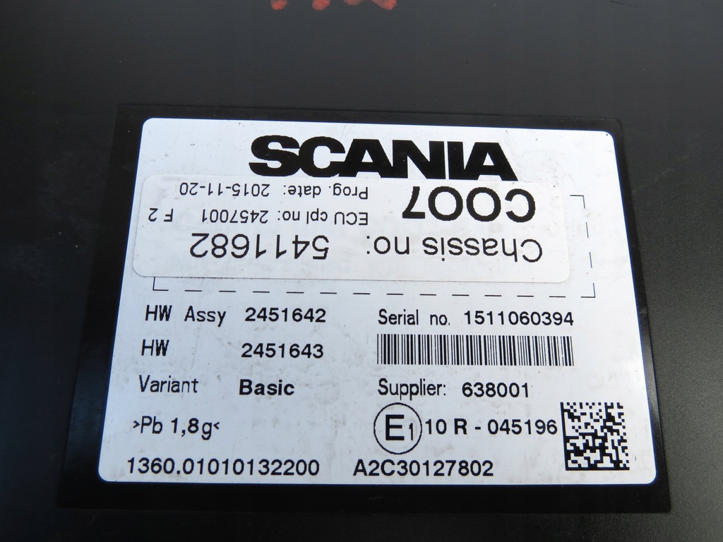 фото №8, Модуль блок управления koordynatora coo7 scania r euro 6