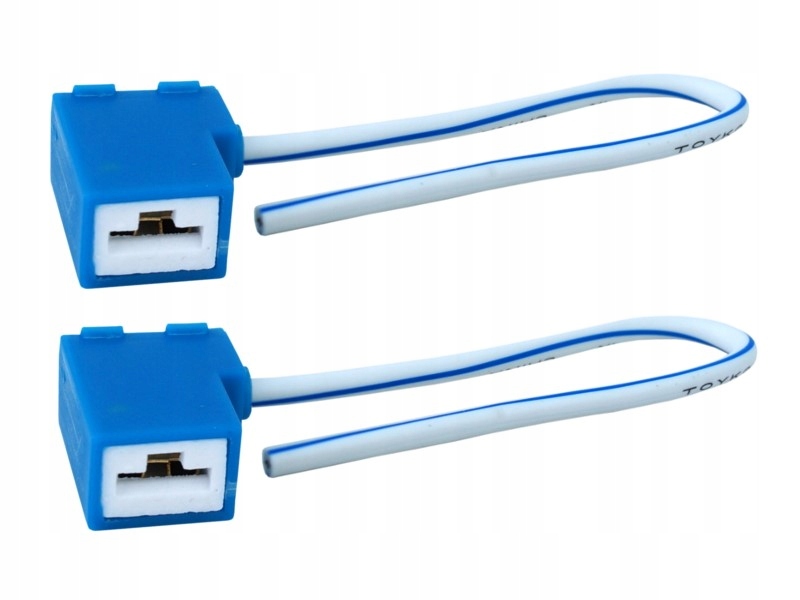 фото №1, 2x разъём лампочка h1/h3 ломаные керамические