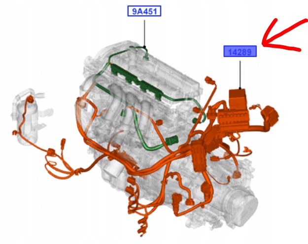 фото №1, Джгут двигуна ford fusion 2008-12 zetec-s