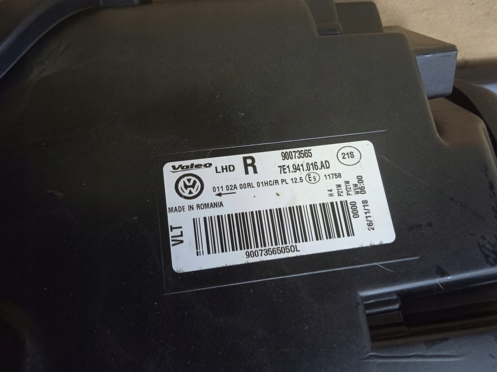 фото №10, Vw transporter t6 звичайна cieżarowa лампа права ліва