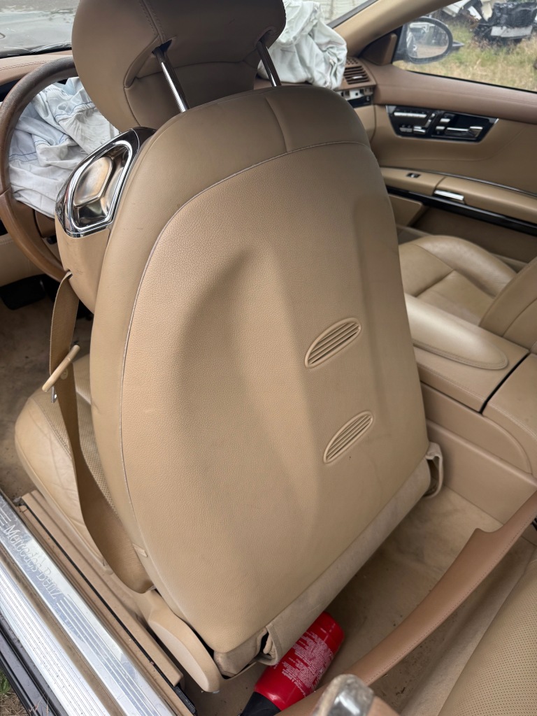 фото №13, Mercedes w216 cl комплект сидений салон сиденье водителя пассажира кожа вентилятор