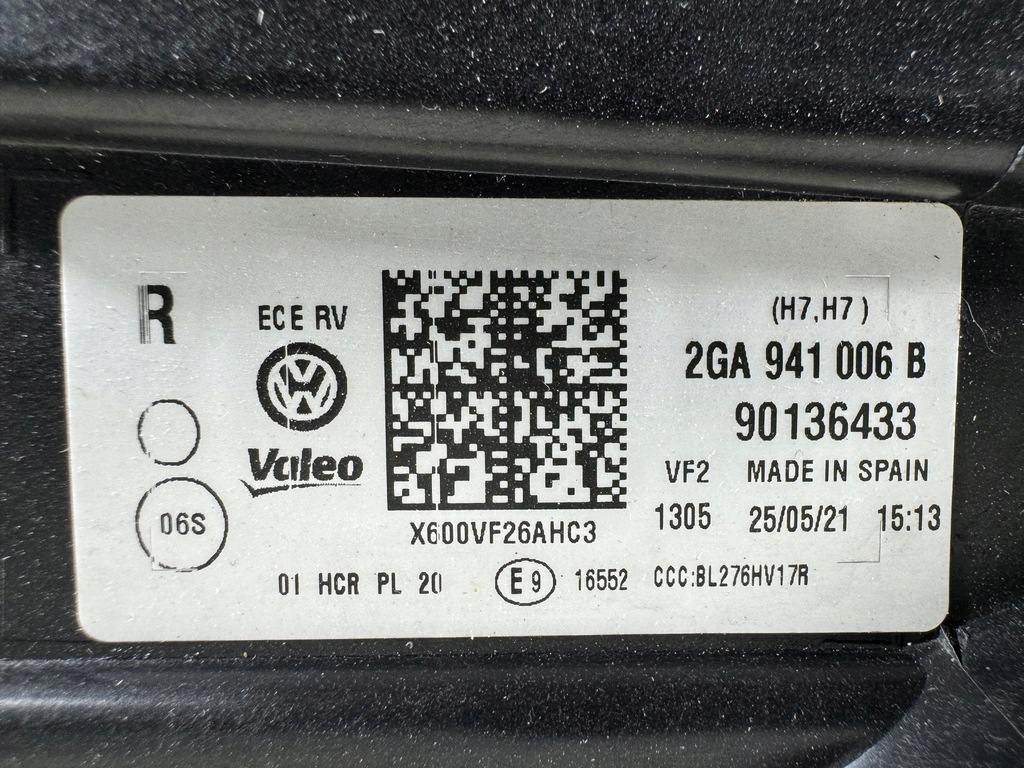 фото №13, Vw t-roc 2ga troc лампа левая правая перед обычная h7 фары комплект eur