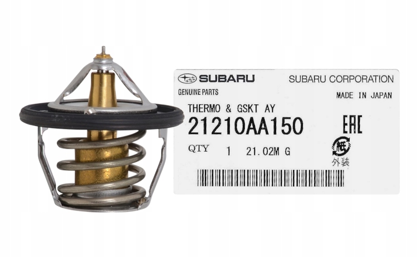 фото №1, Термостат + прокладка 86 c impreza forester