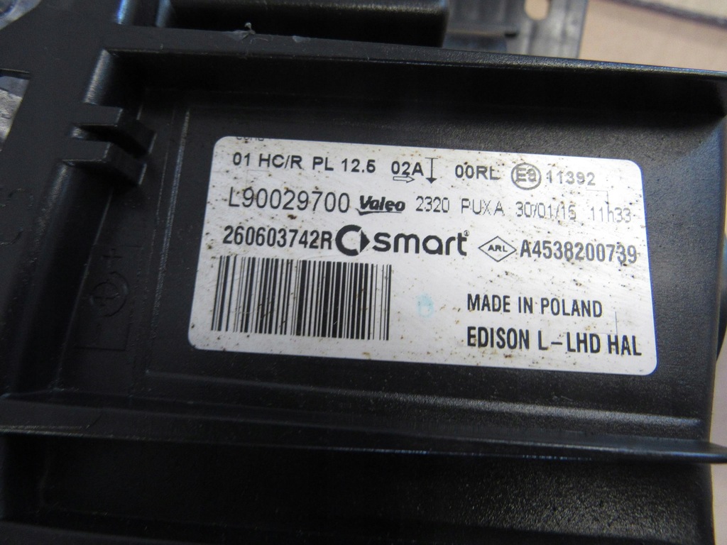 фото №7, Smart fortwo w 453 лампа левый перед