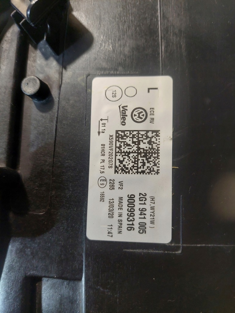 фото №15, Volkswagen оригинальный номер 2g1941006 фара