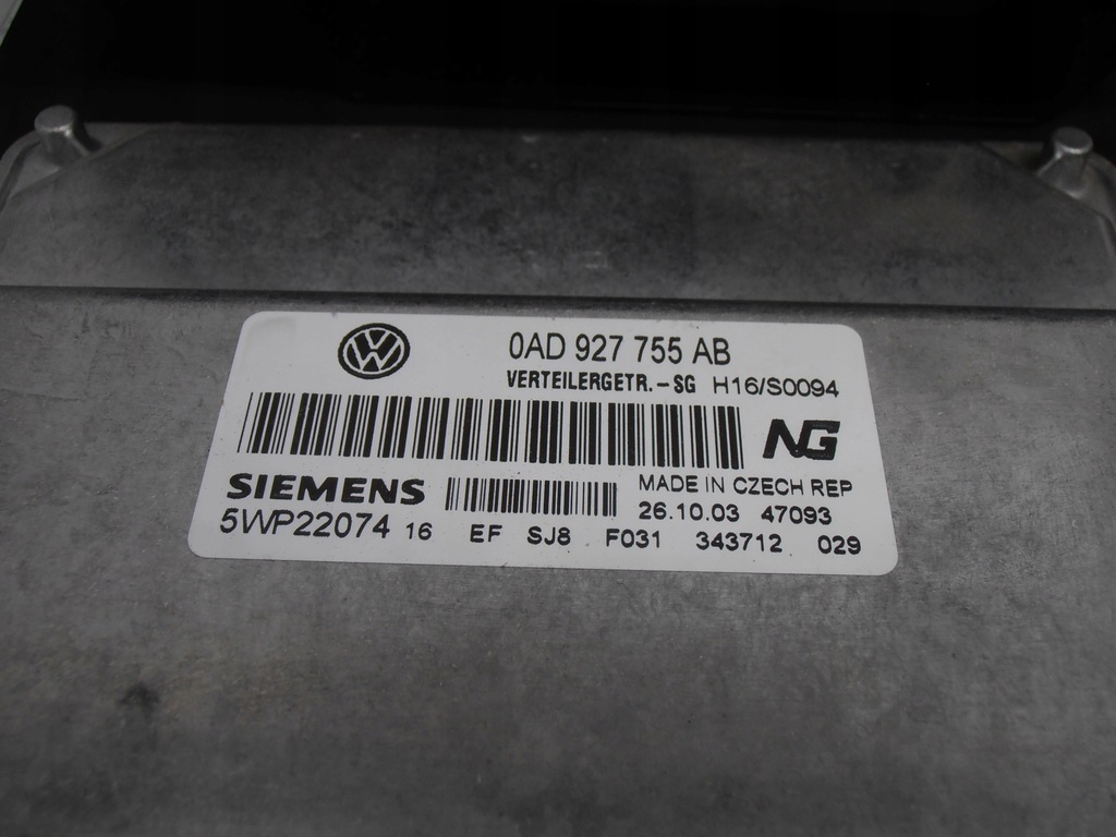 фото №7, Блок управления редуктор, коробки 09d927750 0ad927755ab