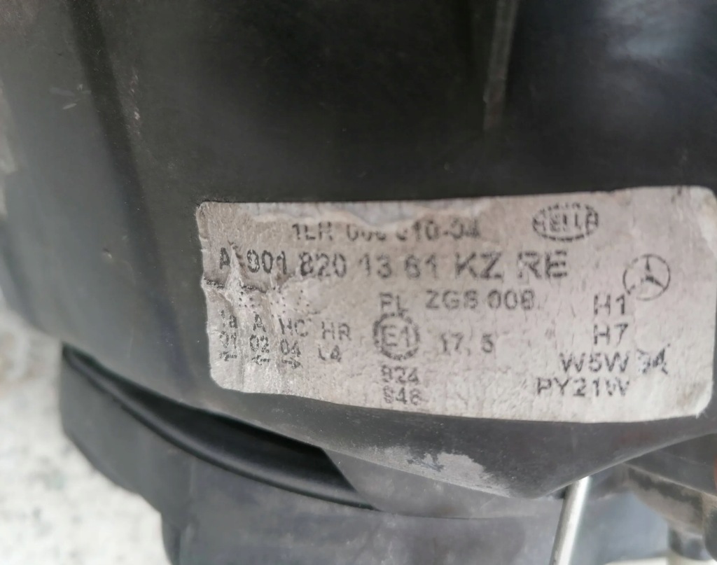 Лампа права правий перед mercedes sprinter w901 Зі Шроту