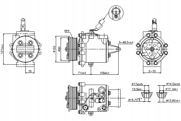 фото №1, Nissens компресор кондиціонера mitsubishi colt vi