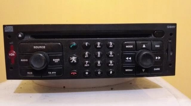 фото №1, Peugeot 206 307 807 радио cd 96533153xt