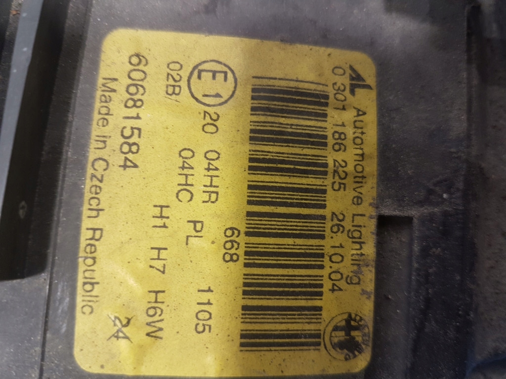 фото №6, Alfa romeo gt фара лівий 0301186225