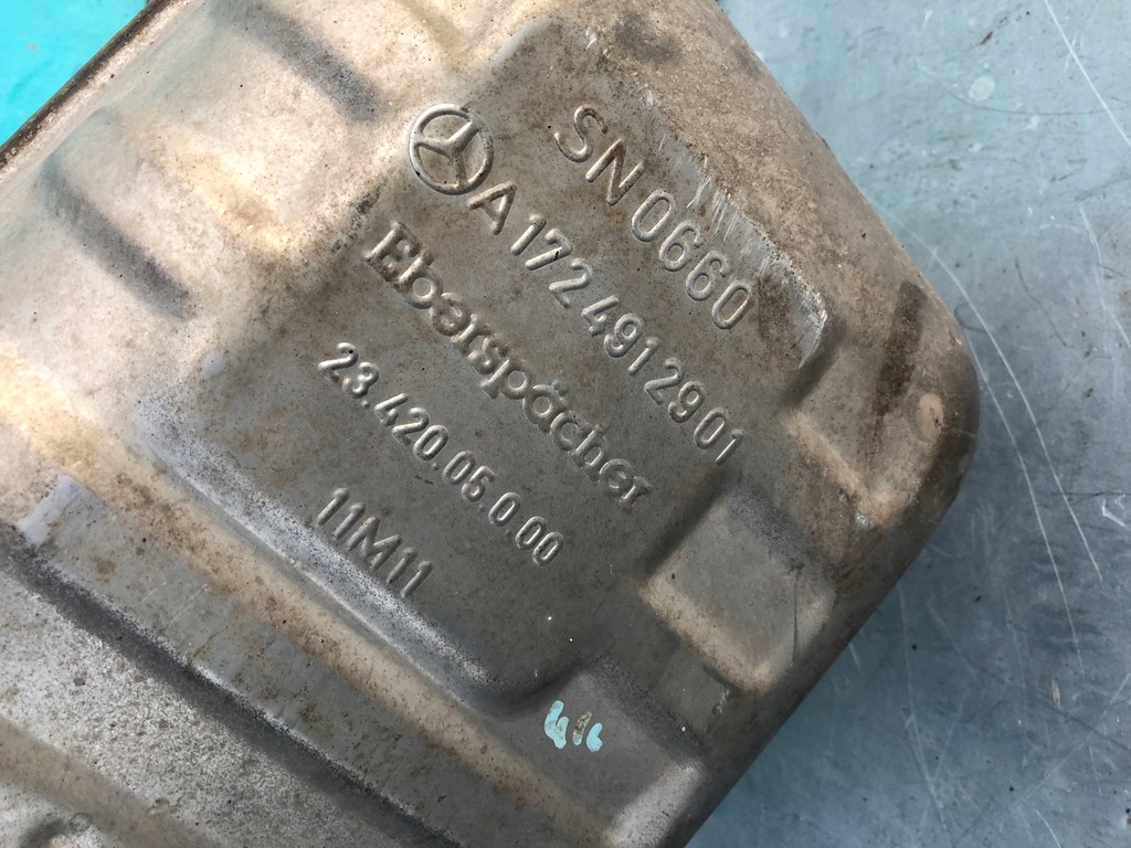 фото №5, Mercedes r172 slk левый гаситель выхлоп a1724912901