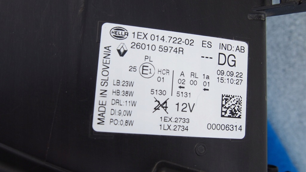 фото №11, Nissan primastar nv300 лампа права ліва перед full led