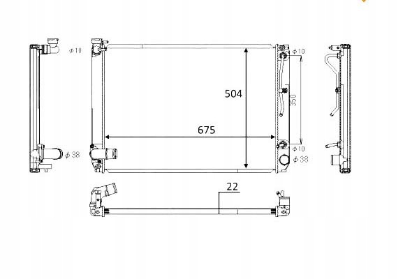 Nrf радиатор lexus rx350 06-08 nrf Цена