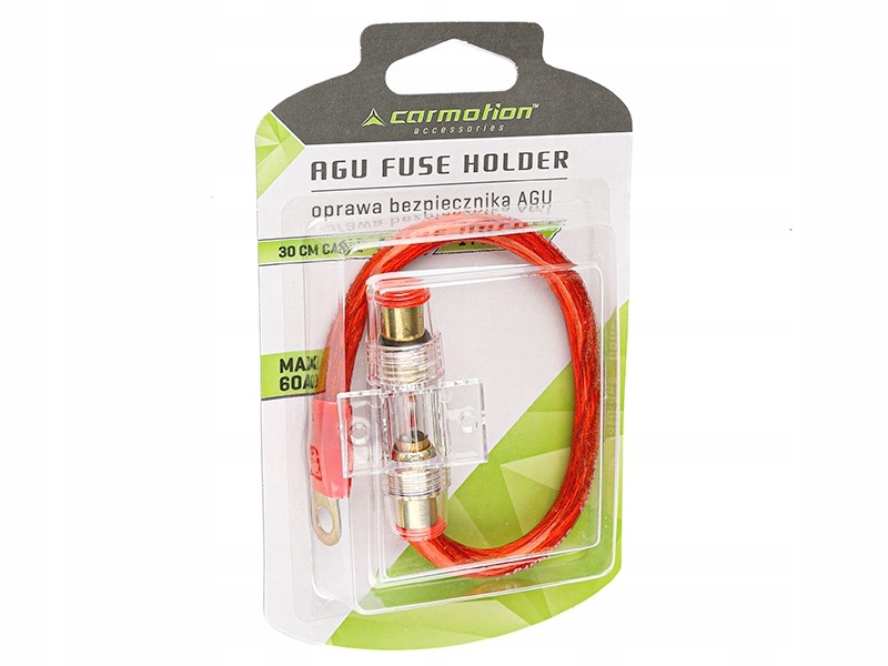 фото №12, Цоколь предохранитель стеклянного agu 60a с проводом car аудио