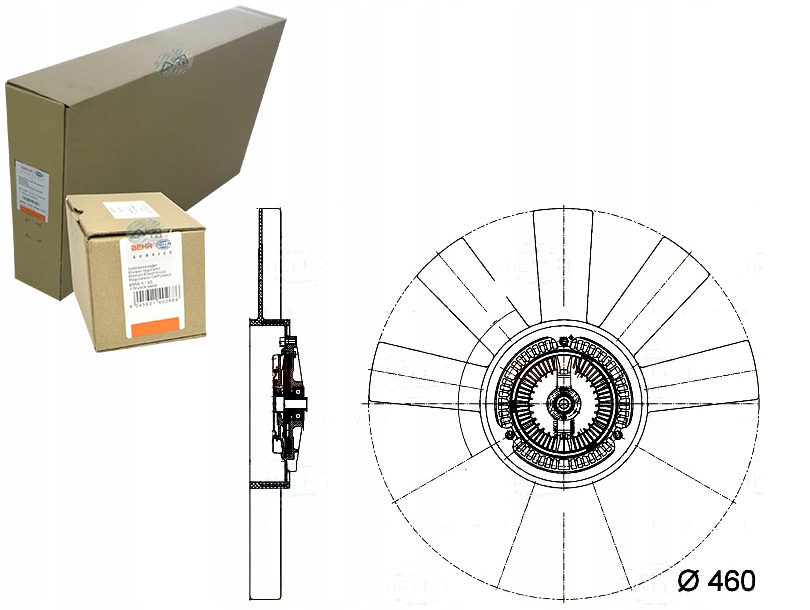 фото №1, Mahle cff 443 000p вентилятор, охолодження двигуна