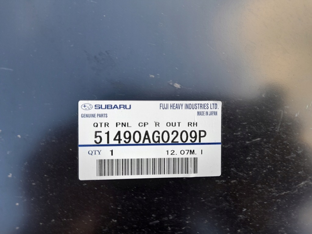 фото №7, Крыло задний правый subaru outback iii org новый